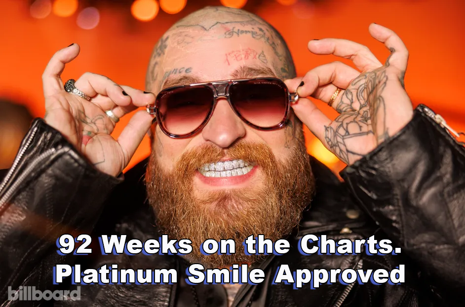 92 Weeks on the Charts. Platinum Smile Approved