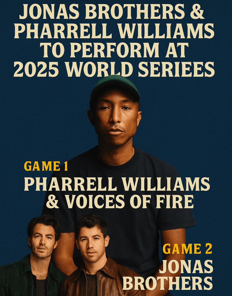 Pharrell Williams and the Jonas Brothers to Perform at 2025 World Series